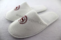 White Velvet Slippers for Sheraton