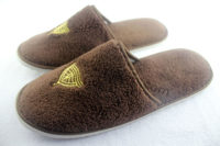 Hotel Coral Fleece Slippers with Embroidery Logo